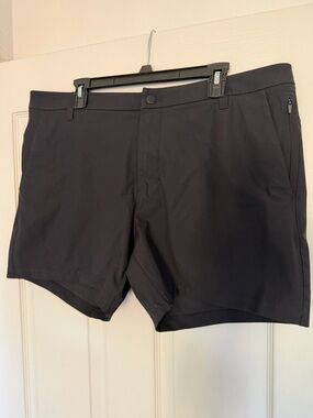 Lululemon ABC classic-fit shorts, black, size 38.